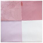 Tapis deveil - doudou et compagnie - tapidou mosa�que - rose / blanc - 0 mois - 3 ans - 1 m2
