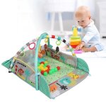 Tapis deveil �volutif multifonction 5 - en - 1 bright starts - jouets musical 30 balles incluses - vert ...