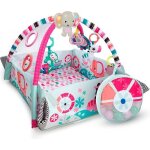 Tapis deveil évolutif multifonction 5 - en - 1 rose - 35 balles incluses 12 jouets et 20 minutes de musique ... Tapis deveil évolutif multifonction 5 - en - 1 rose - 35 balles incluses 12 jouets et 20 minutes de musique ...