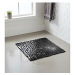 Tapis fond de douche 52 x 52 cm galet noir