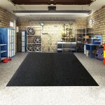 Tapis de garage - fianao - feutre r�sistant protection contre huile et liquides d�coupable et r�utilisable ...