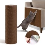 Tapis à gratter pour chat 200x40 cm protection de canapé autocollante découpable pour meubles muraux ... Tapis à gratter pour chat 200x40 cm protection de canapé autocollante découpable pour meubles muraux ...