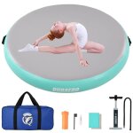 Tapis de gymnastique gonflable tumbling matte air matte track avec pompe � air pour la maison rond diam�tre ...