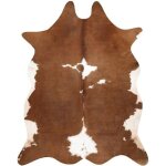 Tapis imitation peau de vache vache g5070 - 2 marron cuir - 100x150 cm
