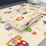 Tapis de jeu pour b�b� tapis rampant pliable tapis de jeu �pais antid�rapant et imperm�able tapis enfant ...