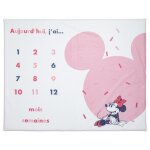 Tapis de jeu en pvc 72x92 cm avec �tapes b�b� - minnie confettis