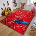 Tapis de jeu spiderman antid�rapant pour b�b� - nvy - taille 150x200cm - enfant - synth�tique