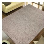 Tapis kilim 140x200 rectangle fait main en laine gris motif uni look 408