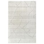 Tapis en laine raices grand tapis en laine pour salon chambre ( beige 300 x 240 cm )