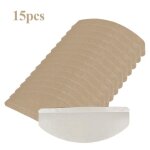 Tapis de marches descalier - antidrapants - marron clair - lot de 15 - intrieur - synthtique