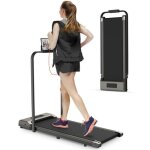 Tapis de marche pliable - bigzzia - tapis de course - motoris 10 km / h - 0. 75hp - cran lcd - ultra ...
