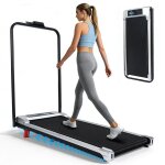 Tapis de marche pliable - nettlife - avec accoudoir - pliable - charge 120 kg - dimensions compactes