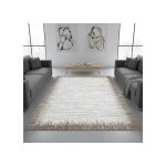 Tapis moderne blanc & beige clair ? doux lavable antid�rapant style contemporain ? salon chambre ? 7 ...
