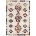 Tapis motif berbre - kaya - multicolore - 200 x 290 cm