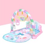Tapis musical d�veil et dactivit� piano pour b�b� aire de jeu d�s la naissance rose