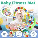 Tapis musical d�veil de la jungle pour b�b� tapis de fitness piano jouets amovibles gar�ons filles