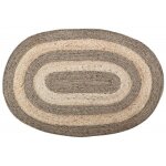 Tapis - marque - mod�le - ovale - naturel - 90 cm - beige