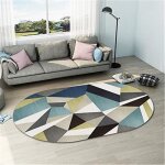 Tapis ovale - zgeer - 120x160cm - anti - d�rapant - r�sistant � lhumidit� - polyester