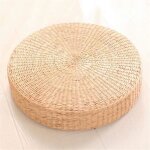 Tapis en paille tresse tapis futon rond tapis tatami dcorationpour mditation et relaxation en rotin ...