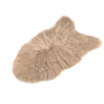 Tapis en peau de mouton - natural sheep - 110 - 115 cm - cuir vritable - laine extra pais - beige