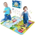 Tapis de piano 3 en 1 avec piano et tambour �veil musical et sensoriel montessori cadeau danniversaire ...