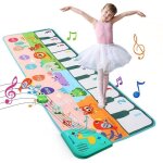 Tapis de piano musical - early education - jouets tapis de jeu pour enfants - vert - a partir de 12 mois ...