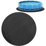 Tapis piscine rond - xvx - diam. 3. 7m - pvc anti - perforation 2mm - protection hors sol - durable