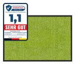 Tapis de porte paillasson dentre rhine vert citron 90 x 120 cm