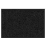 Tapis de porte paillasson dentre rhine noir 60 x 90 cm
