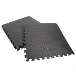 Tapis de protection de sol eva pour bb - qian - 12 dalles (63x63x1. 2cm) - noir - idal pour fitness ...