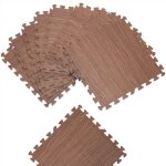 Tapis puzzle aspect bois 8 pièces brun tapis de sol protection 45 x 45 cm anti - dérapant bruit hydrofuge ... Tapis puzzle aspect bois 8 pièces brun tapis de sol protection 45 x 45 cm anti - dérapant bruit hydrofuge ...
