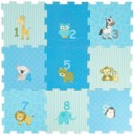 Tapis puzzle bébé - bieco - 18 pièces - mousse souple - animaux et chiffres - 30x30 cm Tapis puzzle bébé - bieco - 18 pièces - mousse souple - animaux et chiffres - 30x30 cm