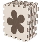 Tapis de puzzle pour enfants en mousse eva - she - 12 pi�ces - mix coloris - 32 * 32 cm