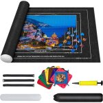 Tapis de puzzle enroulable - febest - pour 1000 � 3000 pi�ces - 8 compartiments de tri - antid�rapant ...