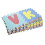 Tapis puzzle mousse bb alphabet + chiffres - ygongmyl - multicolores - evolutif - non toxique