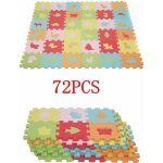 Tapis puzzle en mousse pour enfants - chiffres alphabet et animaux de base