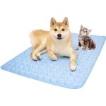 Tapis rafraichissant - 70x55cm - r�utilisable - bleu - pour chien