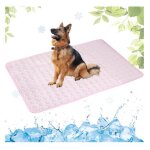 Tapis rafraichissant - yd - portable - rose - 70x100cm - chien