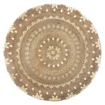 Tapis rond jute vegetale shine diamtre 115 cm atmosphera