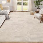 Tapis de salon 160x230cm effet 3d tapis de salon antid�rapant lavable en machine tapis de chambre chic ...