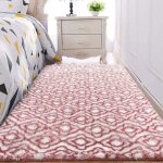 Tapis de salon shaggy en peluche 160x230cm - amorus - blanc - salon - rectangulaire - intrieur - laine ...