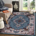 Tapis de salon - 160x230cm - velours de cristal - vintage - lavable - antidérapant - super doux - grande ... Tapis de salon - 160x230cm - velours de cristal - vintage - lavable - antidérapant - super doux - grande ...