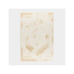 Tapis de salon ou chambre - soraya - cr�me et dor� - 120 x 170 cm