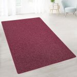 Tapis de salon london vin rouge 160 x 230 cm