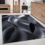 Tapis salon moderne - louis - noir - 160 x 230 cm - 100% polypropyl�ne - carpettex