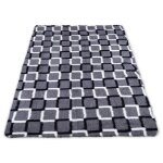 Tapis salon shaggy 120 x 160 cm - descente de lit chambre grande taille tapis poils longs moderne carr�s ...