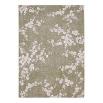 Tapis de salon tiss� plat - sakura collection - wet garden - 80 x 150 cm - design �legant de cerisiers ...