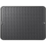 Tapis de schage vaisselle en silicone tapis egouttoir vaisselle pour la cuisine rsistant  la chaleur ...