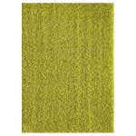 Tapis shaggy 160x230 rectangle tiss vert motif uni sg loca