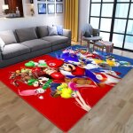 Tapis de sol 3d super mario - nvy - 11077 - 100x150cm - antid�rapant - moderne